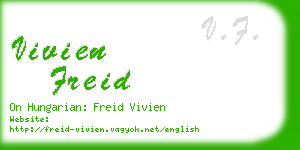 vivien freid business card